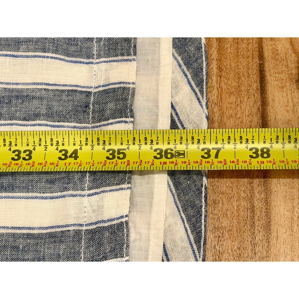 NWT Beach Lunch Lounge Linen/Cotton Sleeveless Tunic Dress Blue White Stripes XL - Picture 13 of 15